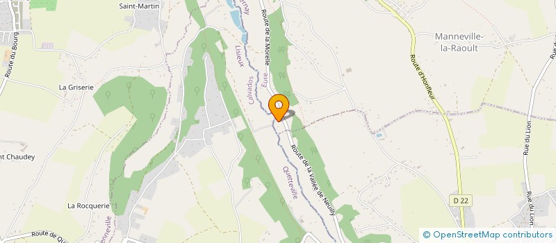 localisation de l'entreprise LA RIVIERE APAISANTE  MANNEVILLE-LA-RAOULT