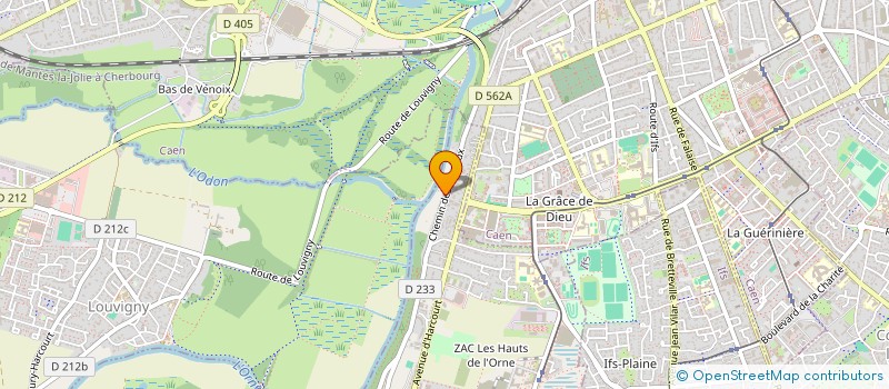 localisation de l'entreprise LA RIVIERE D'AGON  FLEURY-SUR-ORNE