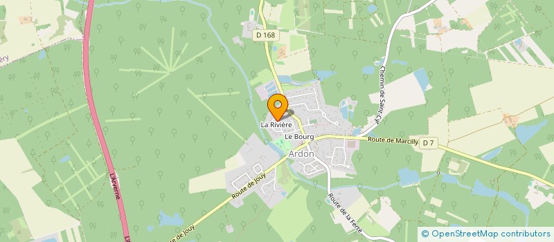 localisation de l'entreprise LA RIVIERE DE L'AIGLERIE à ARDON