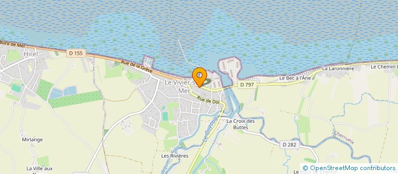 localisation de l'entreprise LA RIVIERE DES ARTS à LE VIVIER-SUR-MER