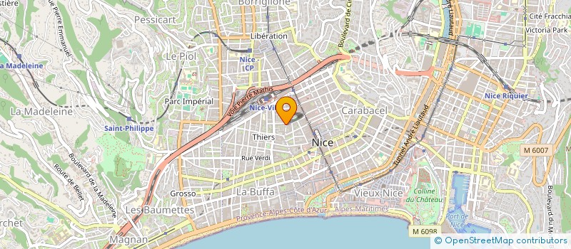 localisation de l'entreprise LA RIVIERE DES PARFUMS à NICE
