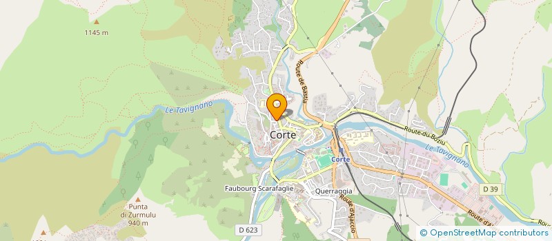 localisation de l'entreprise LA RIVIERE DES VINS à CORTE
