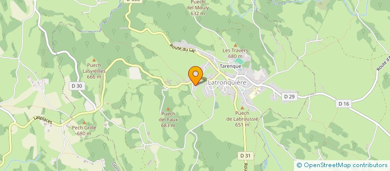 localisation de l'entreprise LA RIVIERE DU BOUSQUET à LAURESSES