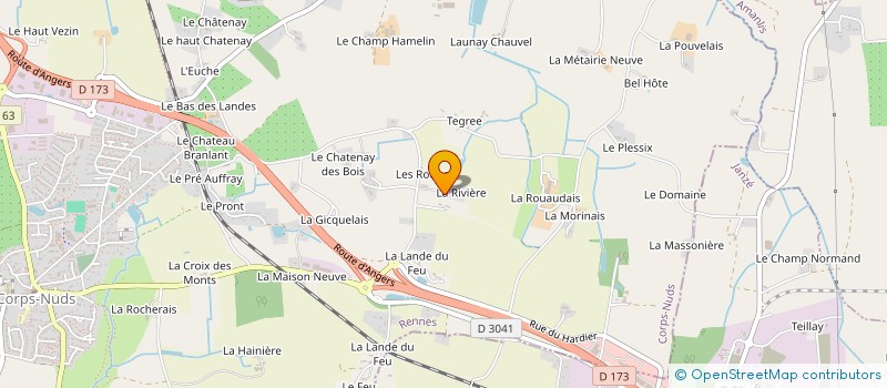 localisation de l'entreprise LA RIVIERE . E à AMANLIS