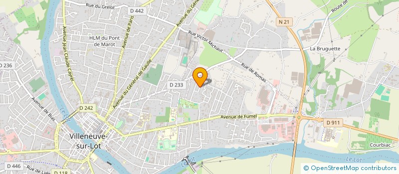 localisation de l'entreprise LA RIVIOLETTE  VILLENEUVE-SUR-LOT