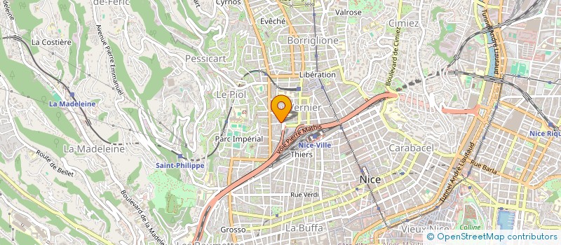 localisation de l'entreprise LA RIZIERE à NICE