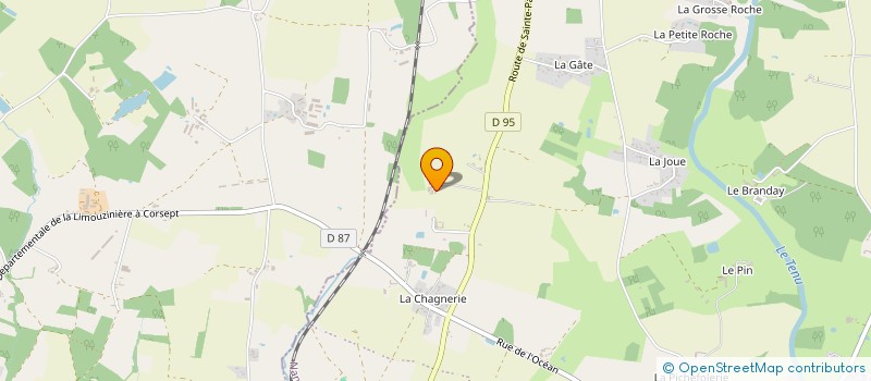 localisation de l'entreprise LA ROBARDIERE à PAULX