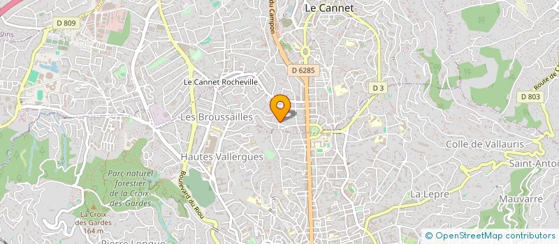 localisation de l'entreprise LA ROBE POURPRE à LE CANNET