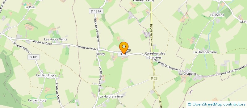 localisation de l'entreprise LA ROBEJANIERE  SALLEN