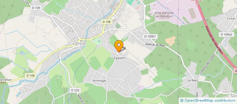 localisation de l'entreprise LA ROBERTHE  LA BREDE