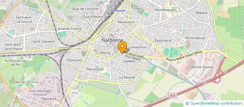localisation de l'entreprise LA ROBINE  NARBONNE