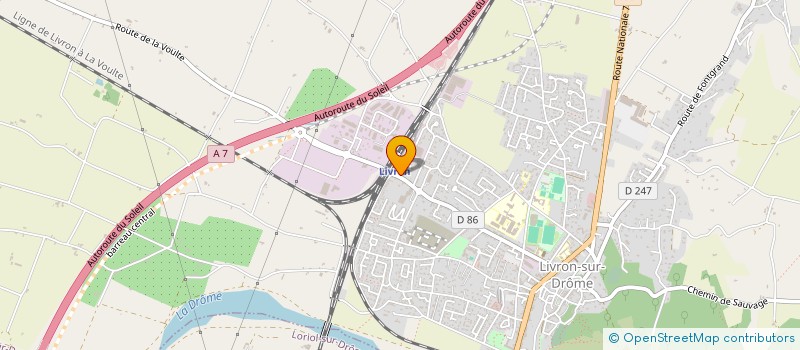 localisation de l'entreprise LA ROBINOISE  LIVRON-SUR-DROME