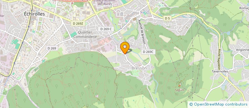 localisation de l'entreprise LA ROCADE  BRESSON