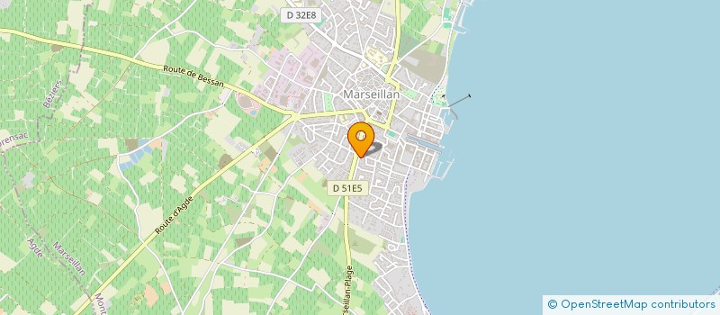 localisation de l'entreprise LA ROCADE à MARSEILLAN