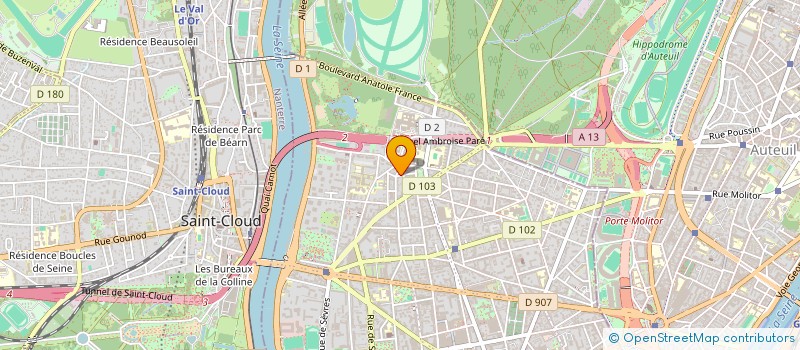 localisation de l'entreprise LA ROCADE à BOULOGNE-BILLANCOURT
