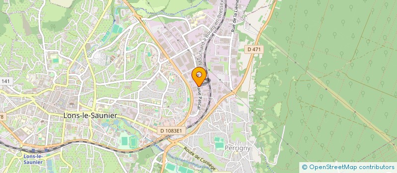 localisation de l'entreprise LA ROCADE  LONS-LE-SAUNIER