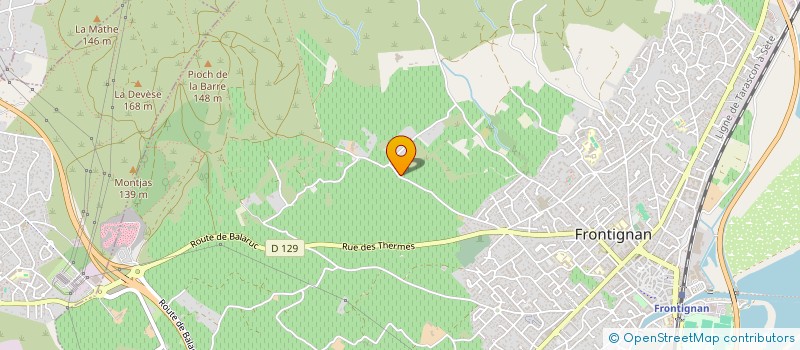 localisation de l'entreprise LA ROCADE AUDOISE à FRONTIGNAN