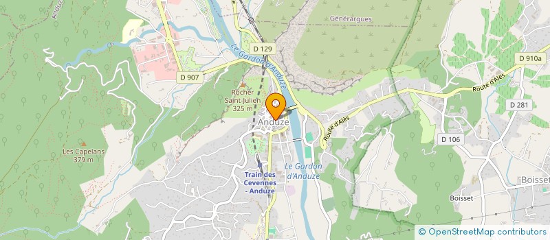 localisation de l'entreprise LA ROCAILLE EPP  ANDUZE