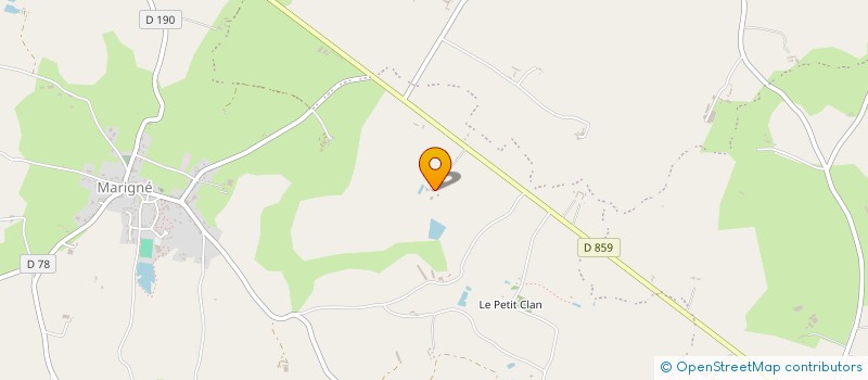 localisation de l'entreprise LA ROCANE  LES HAUTS-D'ANJOU