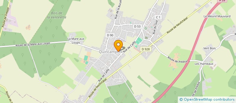 localisation de l'entreprise LA ROCCA  QUINCAMPOIX