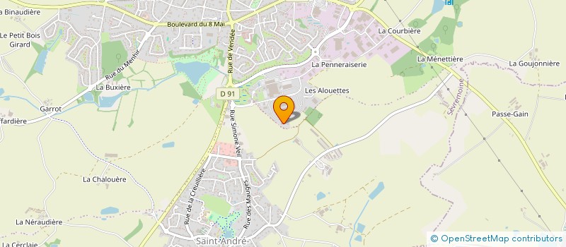 localisation de l'entreprise LA ROCHABERT à SEVREMOINE