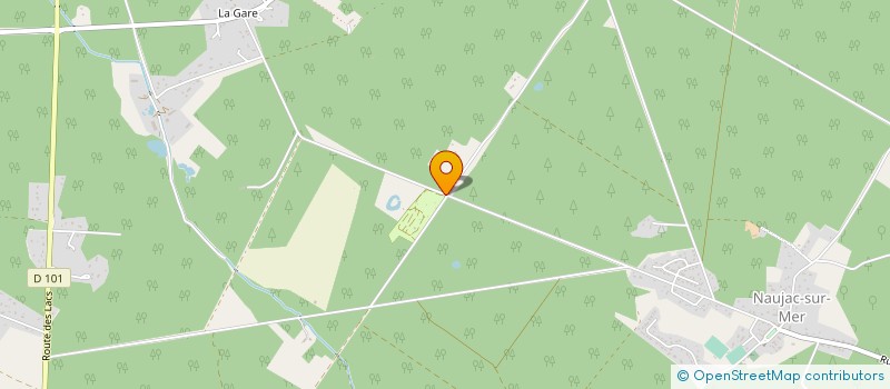 localisation de l'entreprise LA ROCHADE.CAMP  NAUJAC-SUR-MER