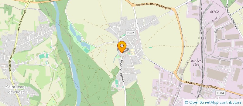 localisation de l'entreprise LA ROCHE  BLYES