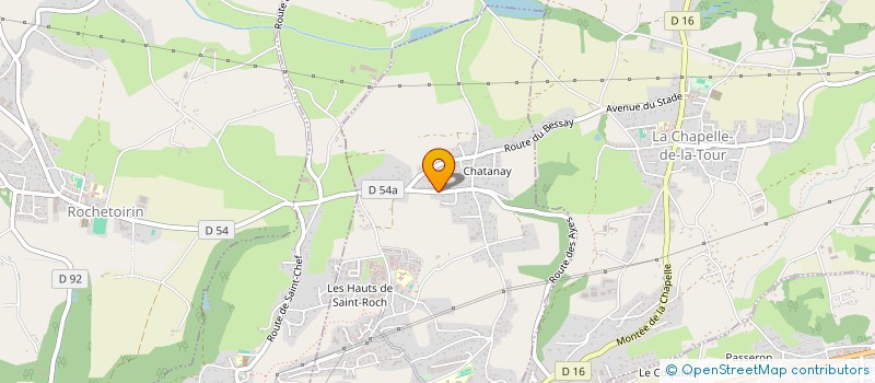 localisation de l'entreprise LA ROCHE  LA TOUR-DU-PIN