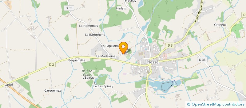 localisation de l'entreprise LA ROCHE à PLESSE