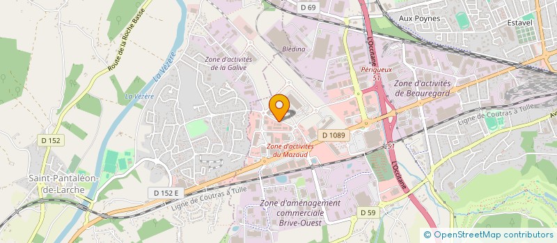 localisation de l'entreprise LA ROCHE  BRIVE-LA-GAILLARDE