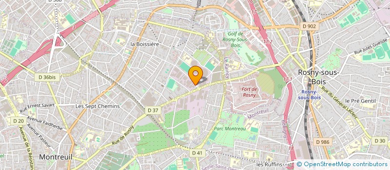 localisation de l'entreprise LA ROCHE à MONTREUIL