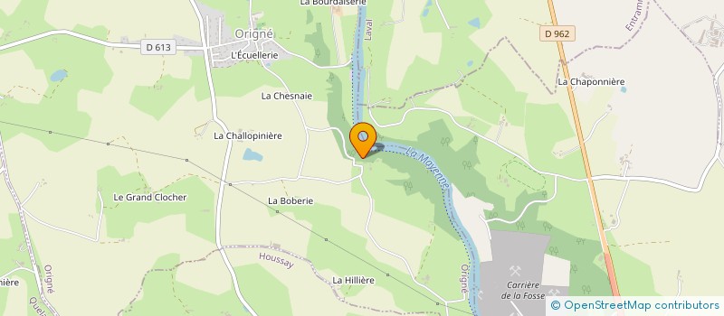 localisation de l'entreprise LA ROCHE  ORIGNE