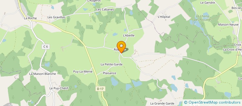 localisation de l'entreprise LA ROCHE  LA ROCHE-L'ABEILLE