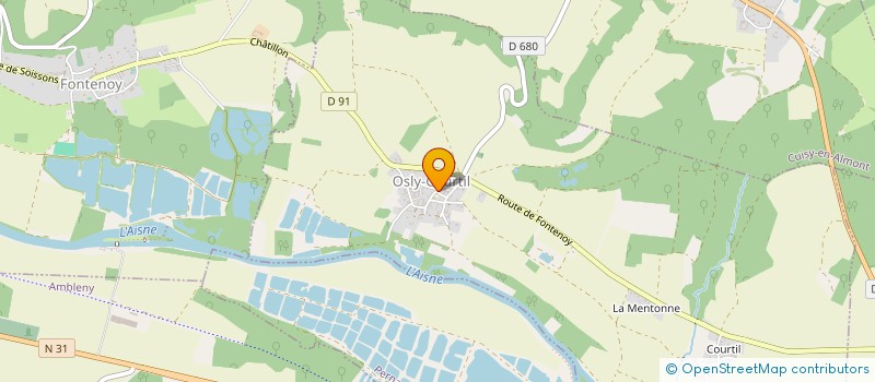 localisation de l'entreprise LA ROCHE  OSLY-COURTIL