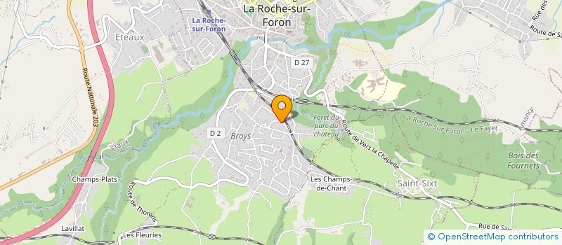 localisation de l'entreprise LA ROCHE AUTREMENT  LA ROCHE-SUR-FORON