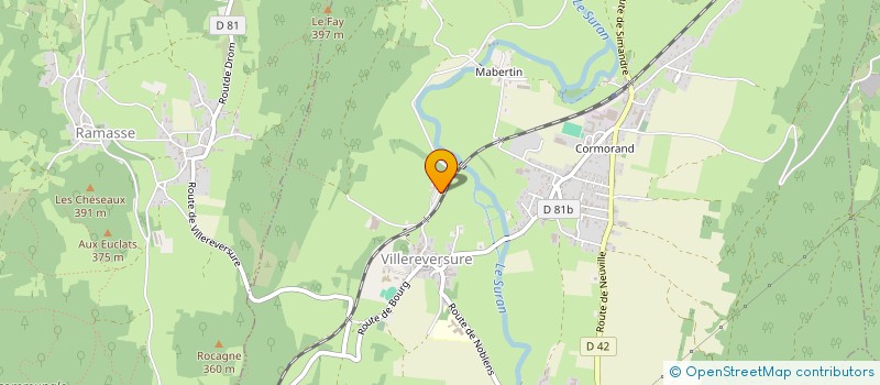 localisation de l'entreprise LA ROCHE AUX 3 SABOTS  VILLEREVERSURE