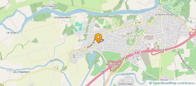 localisation de l'entreprise LA ROCHE AUX FEES  MURS-ERIGNE