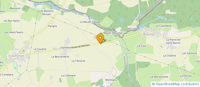 localisation de l'entreprise LA ROCHE BLANCHE  COUESMES