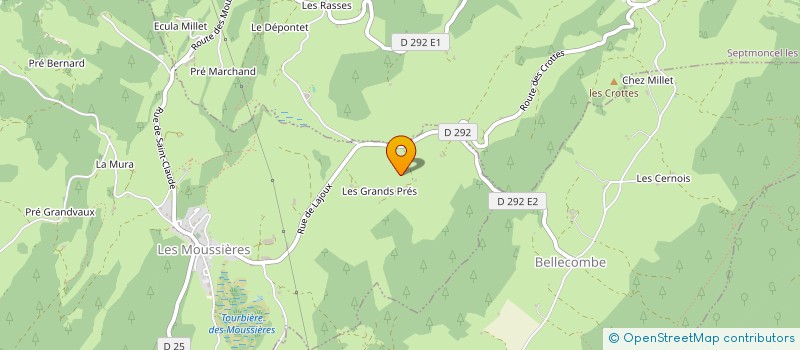 localisation de l'entreprise LA ROCHE BLANCHE  SEPTMONCEL LES MOLUNES