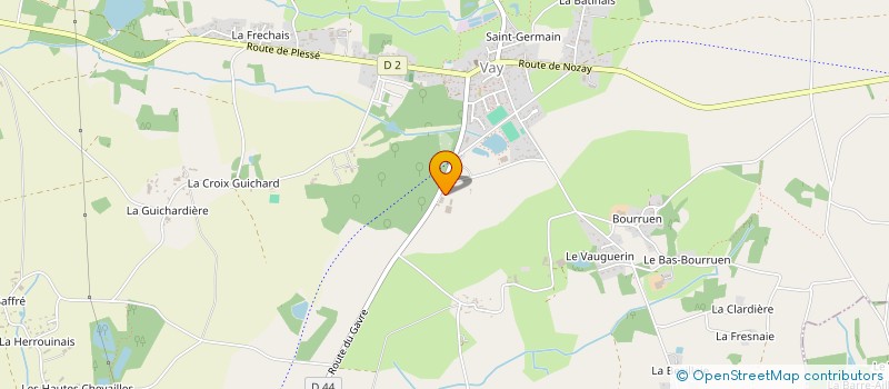 localisation de l'entreprise LA ROCHE BLANCHE  VAY