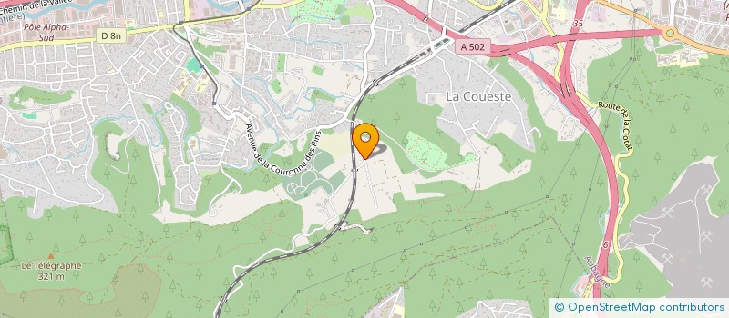 localisation de l'entreprise LA ROCHE BLANCHE à AUBAGNE