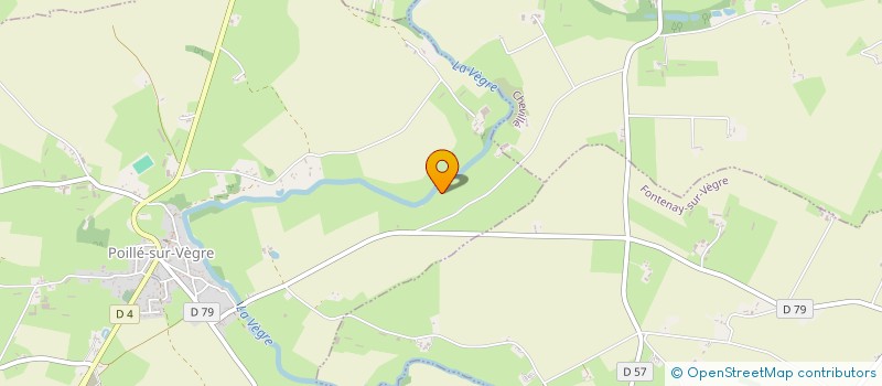 localisation de l'entreprise LA ROCHE CIMBAULT  POILLE SUR VEGRE