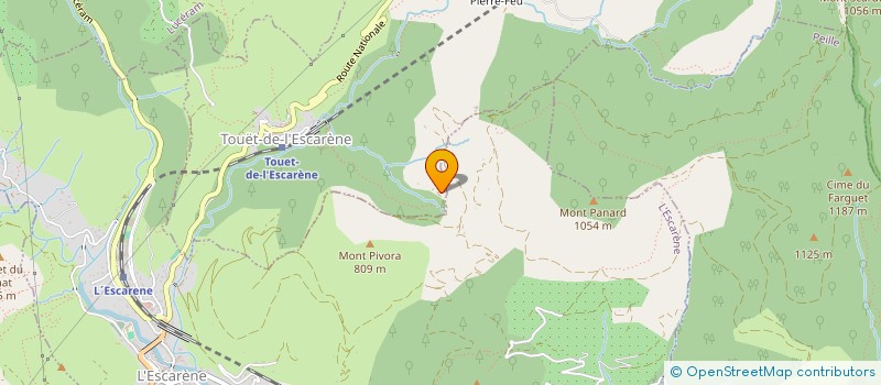 localisation de l'entreprise LA ROCHE DE NOE  TOUET DE L'ESCARENE