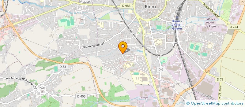 localisation de l'entreprise LA ROCHE DES MONTELS  RIOM