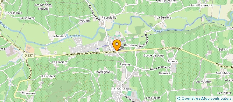 localisation de l'entreprise LA ROCHE DES VINS  CERCIE