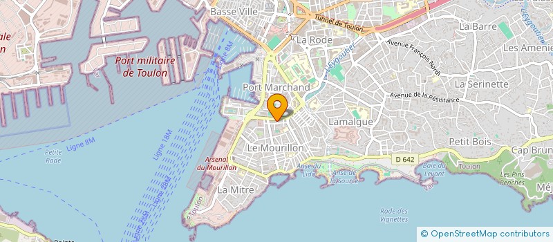 localisation de l'entreprise LA ROCHE ECRITE  TOULON