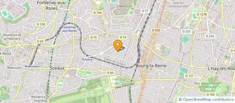 localisation de l'entreprise LA ROCHE FROISSARD - NEOGOTHIQUE à SCEAUX