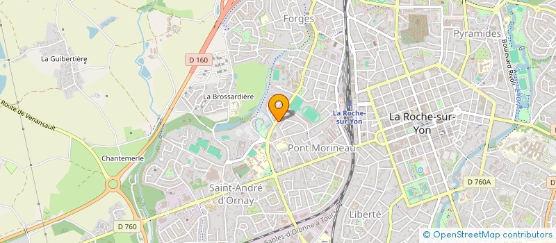 localisation de l'entreprise LA ROCHE HOCKEY GLACE à LA ROCHE-SUR-YON