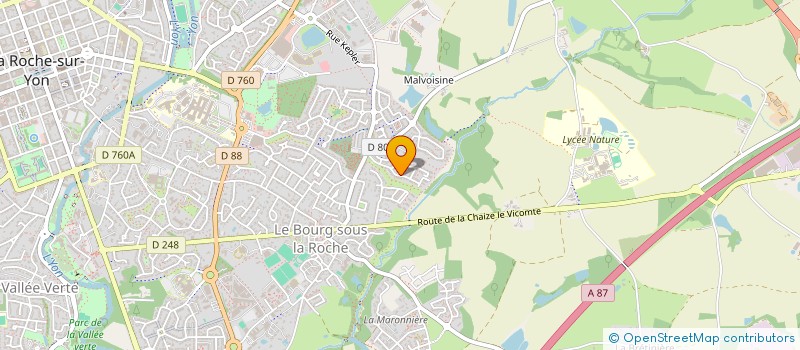 localisation de l'entreprise LA ROCHE JUDO ACADEMIE à LA ROCHE-SUR-YON