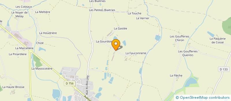 localisation de l'entreprise LA ROCHE MAHOU à CHEMILLE-EN-ANJOU